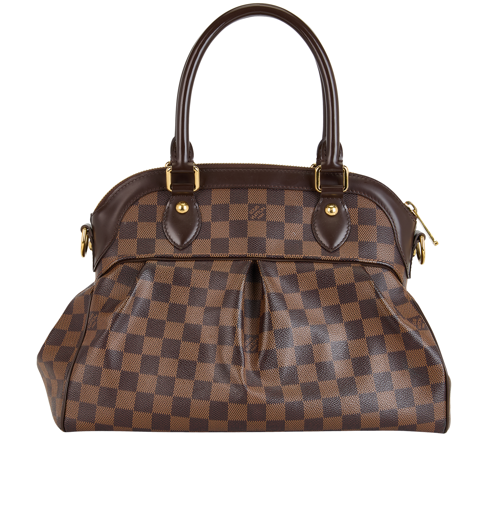Trevi PM Bag, &pound;795, Handbags, Brown, Canvas, Back view